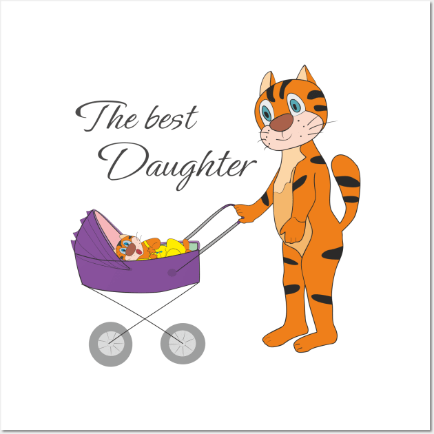 Best Daughter Wall Art by Alekvik